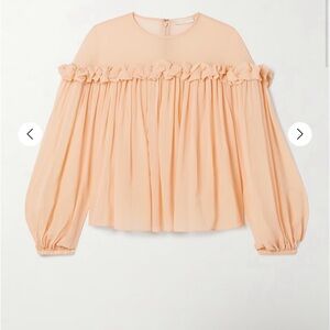 🧡 NWT ULLA JOHNSON Peggy Blouse Silk Peony